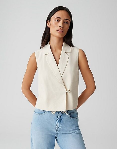 OPUS Anzugweste WINO Regular aus BCI Cotton Leinen Mix günstig online kaufen