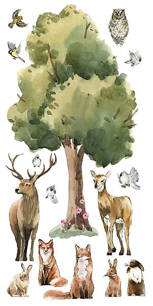 Wallarena Wandtattoo Kinderzimmer Jungen Kinder Tiere günstig online kaufen