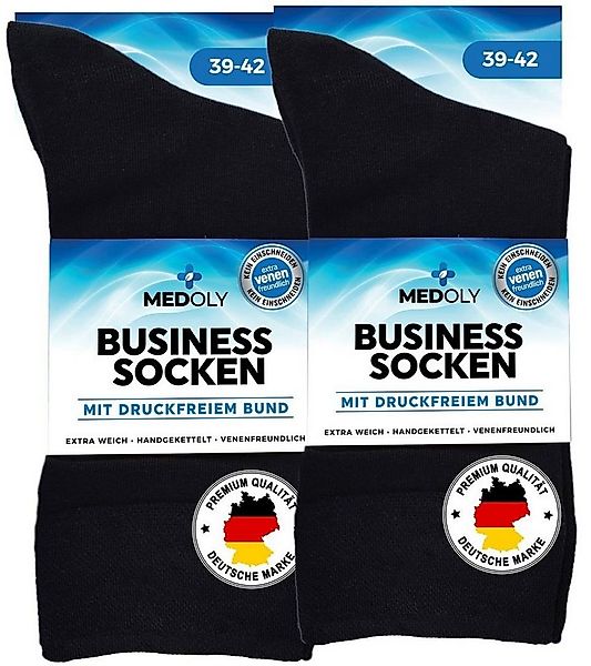 MEDOLY Businesssocken Premium Herren Socken (6 Paar) aus Baumwolle, ohne ei günstig online kaufen