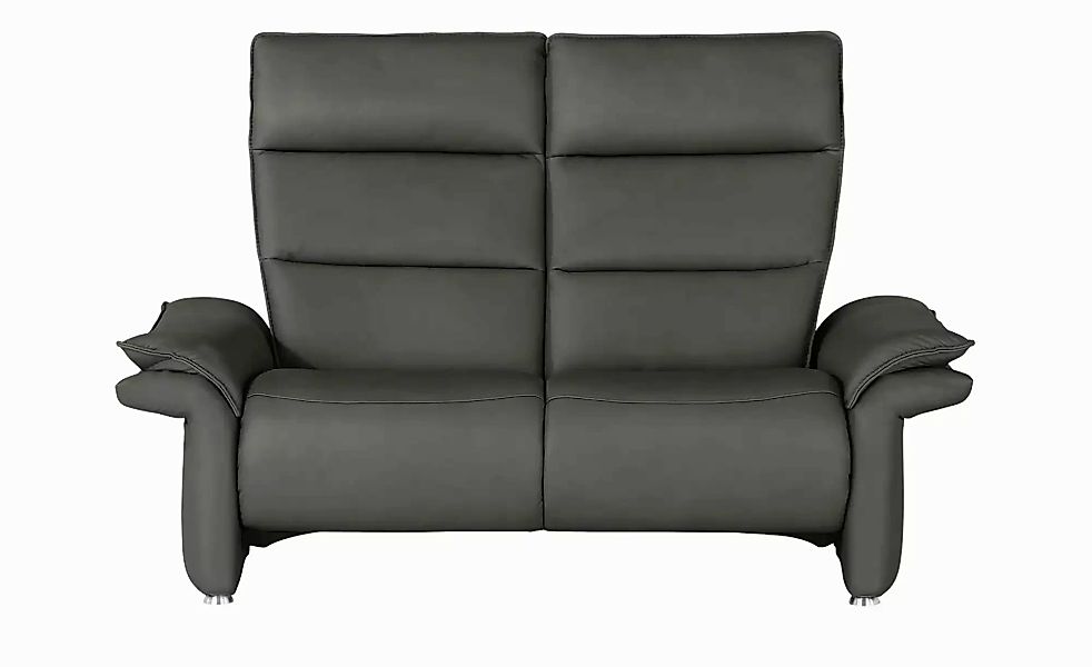 Hukla Ledersofa  Corvina ¦ grau ¦ Maße (cm): B: 154 H: 109 T: 90 Polstermöb günstig online kaufen