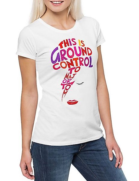 Urban Backwoods Print-Shirt Major Tom J Damen T-Shirt " Ziggy Ground Contro günstig online kaufen