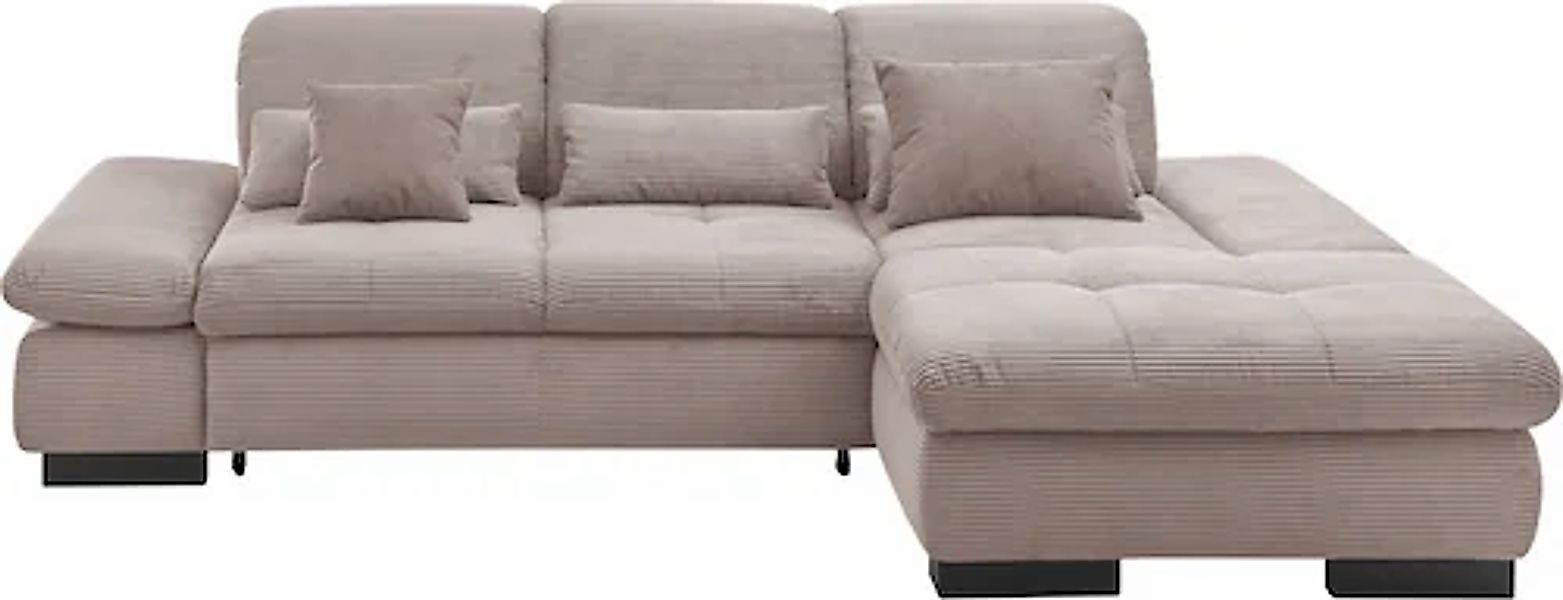 set one by Musterring Ecksofa »SO4100 V«, mit verstellbaren Kopfteilen, wah günstig online kaufen