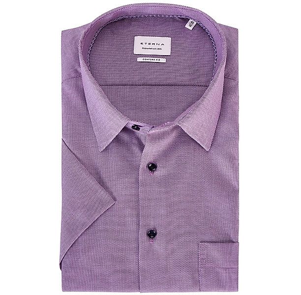 ETERNA Businesshemd, kurzarm, bügelfrei Farbe lila Größe: 52 günstig online kaufen