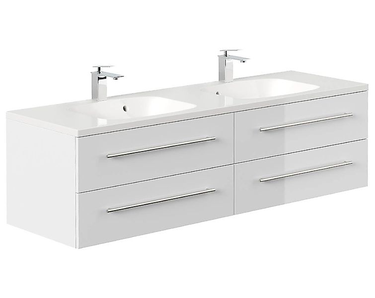 Posseik Waschtisch-Set Bad Doppel-Waschtisch BONDONE 160cm, XXL Stauraum, w günstig online kaufen