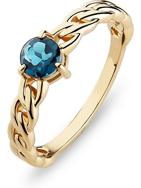 CHRIST Goldring CHRIST Damen-Damenring 585er Gelbgold 1 Topas günstig online kaufen