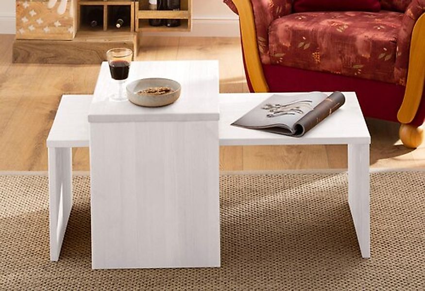 Home affaire Couchtisch »Leinz«, (Set, 2 St.), aus Kiefer, Tischplatten in günstig online kaufen