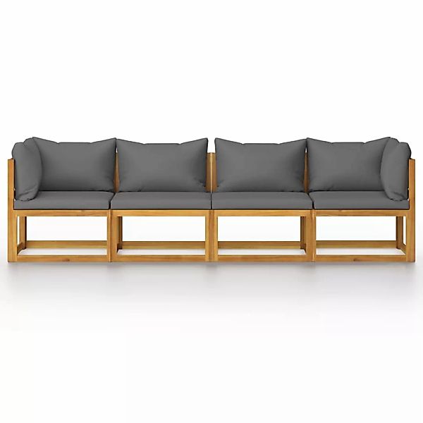 4-sitzer-gartensofa Mit Auflage Akazie Massivholz günstig online kaufen