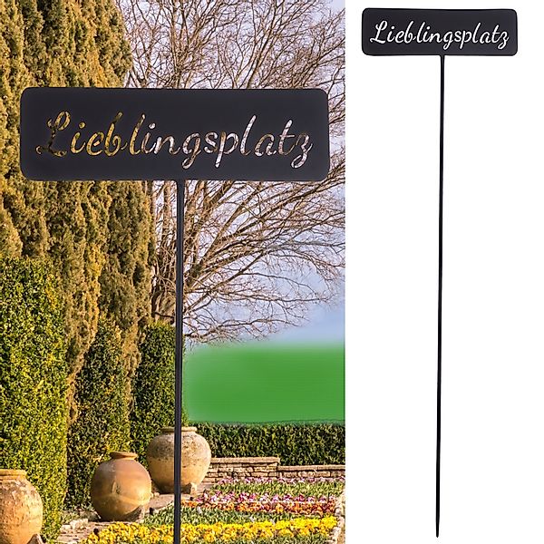 CEPEWA Gartenstecker Gartenstecker "Lieblingsplatz" aus Eisen günstig online kaufen