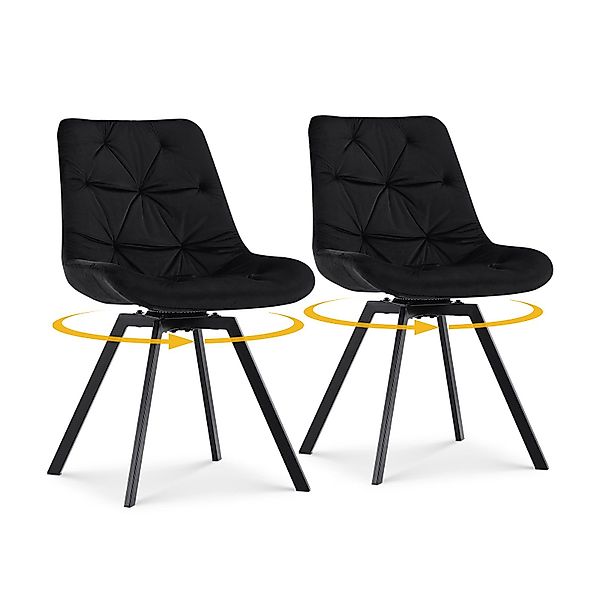 Ofcasa Esszimmerstuhl Samt-Drehstuhl (2er Set, 2 günstig online kaufen
