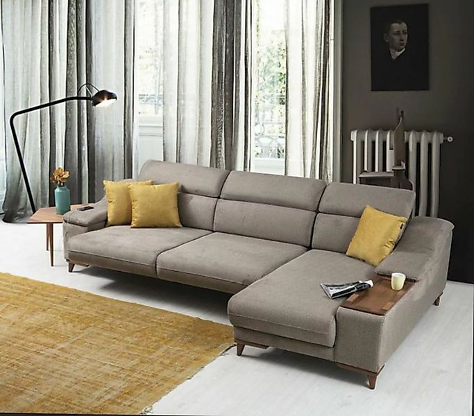 JVmoebel Ecksofa Sofa Couch Ecksofa L-form Polster Modern Wohnzimmer, 3 Tei günstig online kaufen