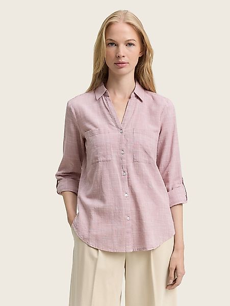 TOM TAILOR Langarmbluse Bluse mit Brusttaschen günstig online kaufen