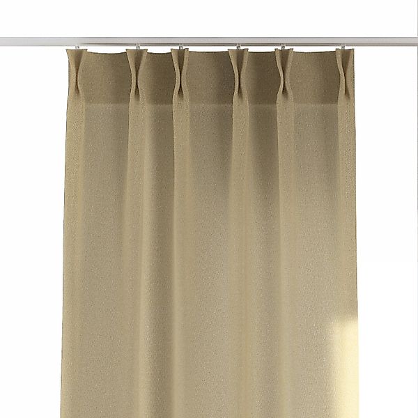 Vorhang mit flämischen 2-er Falten, hell beige, Alara Premium (145-00) günstig online kaufen