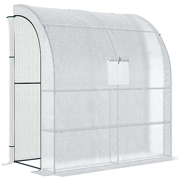 Outsunny Foliengewächshaus Tomatengewächshaus 200x100x215cm mit Mesh Fenste günstig online kaufen