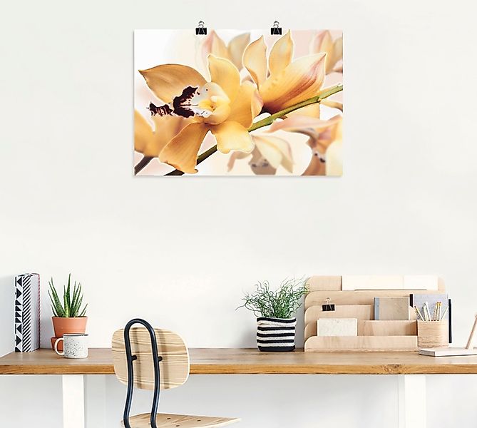 Artland Wandbild "Gelbe Orchidee", Blumenbilder, (1 St.), als Alubild, Outd günstig online kaufen