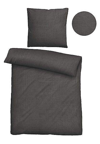 Biberna Bettwäsche Bettwäsche, 1AA190_unisex adult_BW, Musselin günstig online kaufen