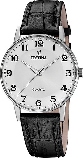 Festina Quarzuhr F20690/1, Armbanduhr, Herrenuhr, Lederarmband, analog günstig online kaufen