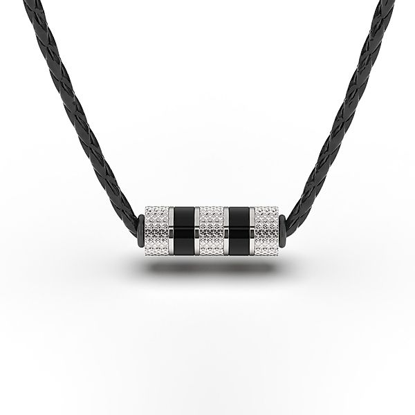SERASAR Lederband Lederhalskette mit Edelstahlanhänger "Solid" günstig online kaufen