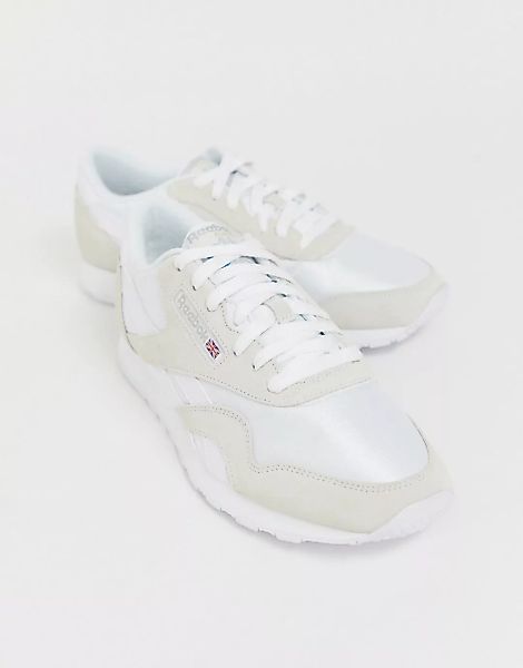 Reebok – Classic – Sneaker aus Nylon in Weiß günstig online kaufen