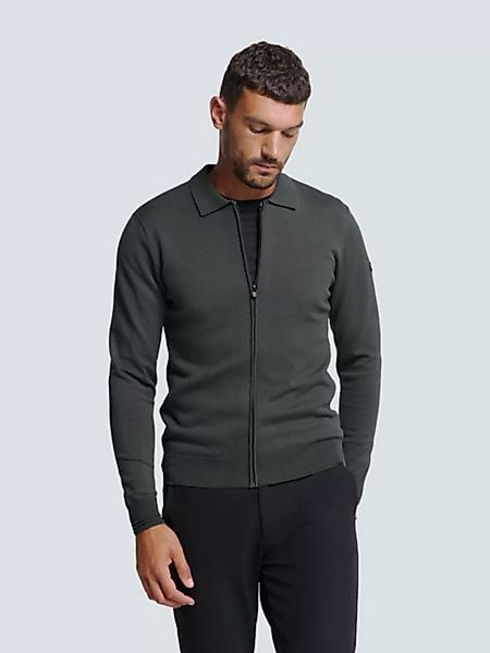 NO EXCESS Rundhalspullover No Excess Polokragen-Cardigan günstig online kaufen