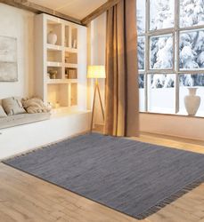 my home Teppich "Gastines" rechteckig 5 mm Höhe Wendeteppich, reine Baumwol günstig online kaufen