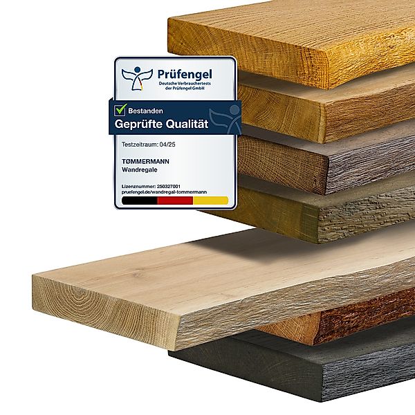 tømmermann Wandregal Schweberegal Holzregal mit Baumkante günstig online kaufen