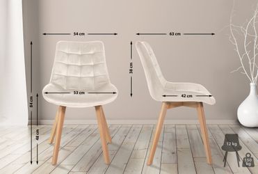 CLP Esszimmerstuhl Brook (2er Set), Vierfußgestell günstig online kaufen