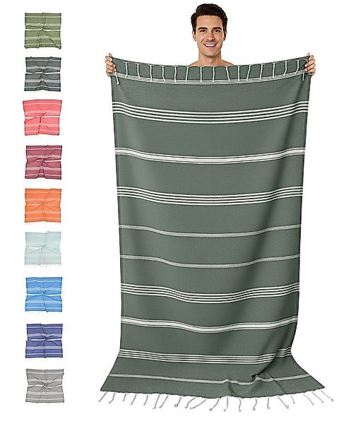 furora HOLIDAY Saunatuch Strandtuch Hamamtuch: groß 100x200 cm Saunatuch, S günstig online kaufen