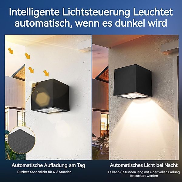 BlingBin LED Solarleuchte 2 Stück Solarlampen günstig online kaufen