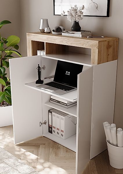INOSIGN Sekretär "Hamburg Breite 108 cm, Höhe 126 cm, 2 Türen, PC-Schrank, günstig online kaufen