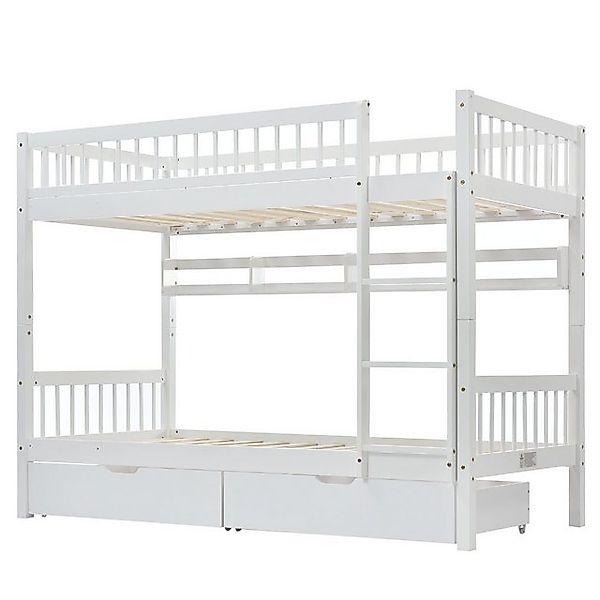 Gotagee Kinderbett Etagenbett 90x200 Doppelbett Fallschutzgitter Einzelbett günstig online kaufen