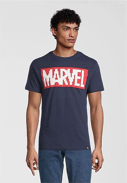 Recovered T-Shirt "Marvel Pixel Logo Navy", mit coolem Marvel-Print günstig online kaufen