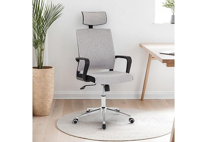 IDIMEX Drehstuhl HERRY, Ergonomischer Drehstühl mit Kopfstütze höhenverstel günstig online kaufen