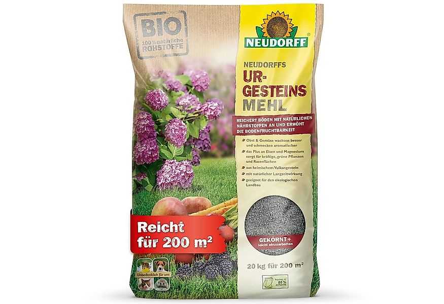 Neudorff Bodenverbesserer UrgesteinsMehl 20 kg, erhöht Bodenfruchtbarkeit b günstig online kaufen