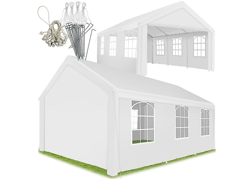 tectake Pavillon Jasko, mit 4 Seitenteilen, (600 x 400 x 315 cm, Komplettse günstig online kaufen
