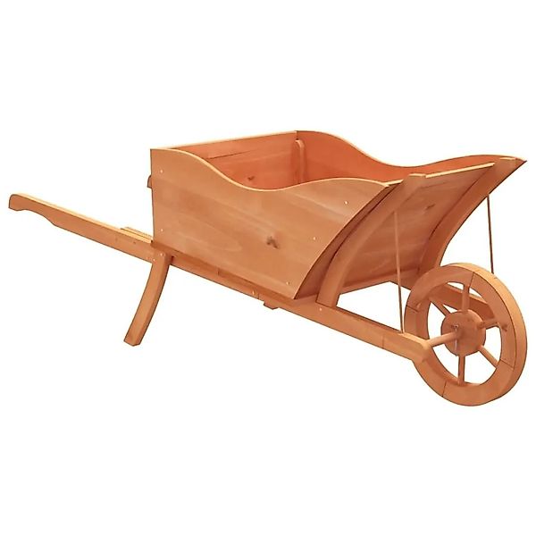 vidaXL Pflanzgefäß Schubkarre-Design 128x45,5x43 cm Massivholz Tanne 364229 günstig online kaufen