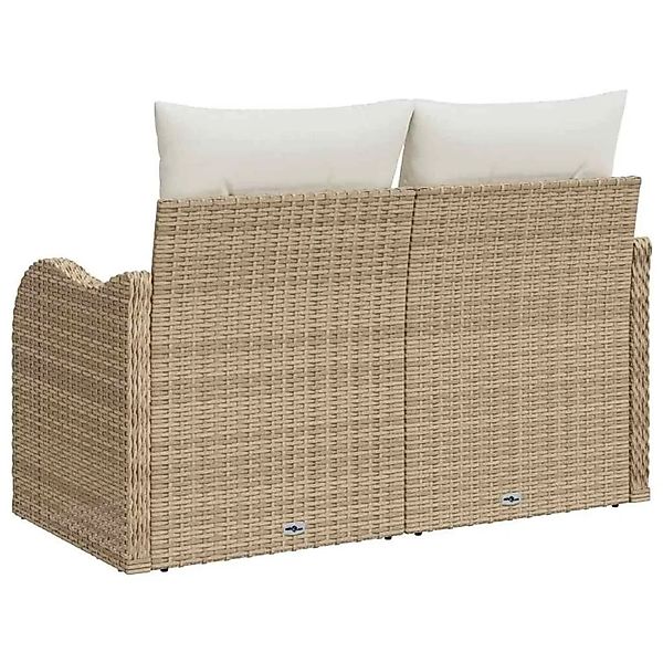 vidaXL Gartensofa Beige 121 x 62 x 69cm Poly-Rattan 42006716 günstig online kaufen