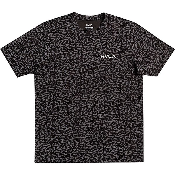 Rvca Leines Bolt Allover Kurzärmeliges T-shirt L Black günstig online kaufen