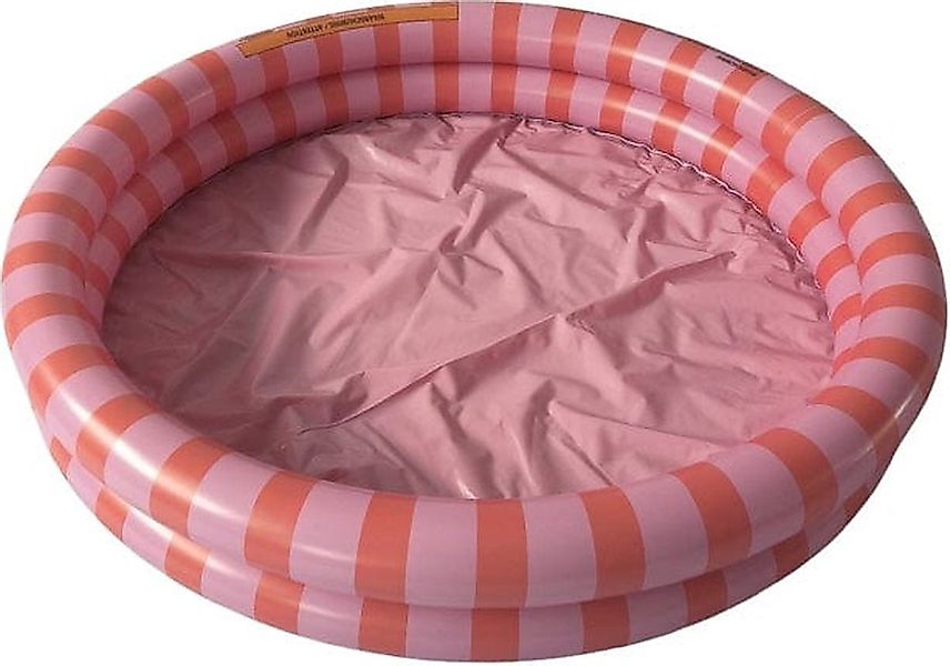 Swim Essentials Pool Swim Essentials Swimming Pool 100 cm Pink Rot Gestreif günstig online kaufen