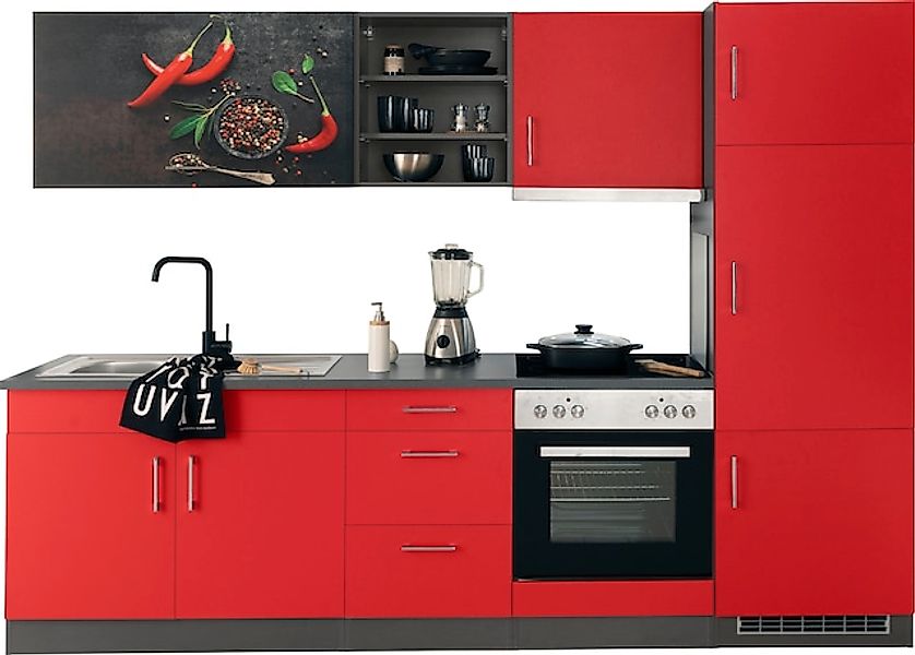 KOCHSTATION Küchenzeile »KS-Paris – Küchen mit einzigartigen Fotomotiven au günstig online kaufen