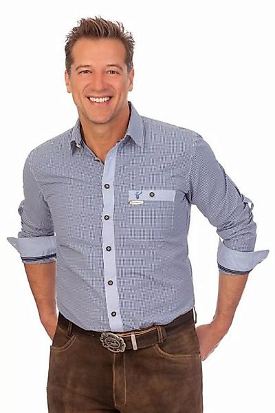 Spieth & Wensky Trachtenhemd Trachtenhemd - DORF LA - dunkelblau, grün günstig online kaufen