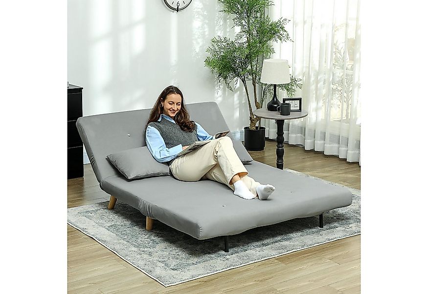 HOMCOM Schlafsofa Klappsessel mit Bettfunktion, Klappbarer Relaxsessel in S günstig online kaufen