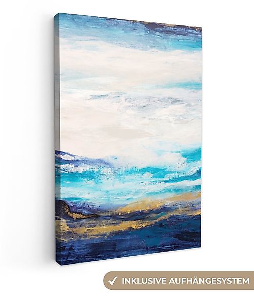 OneMillionCanvasses® Leinwandbild Blau - Malerei - günstig online kaufen
