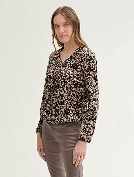 TOM TAILOR Langarmshirt Bluse mit Tencel™ Modal günstig online kaufen