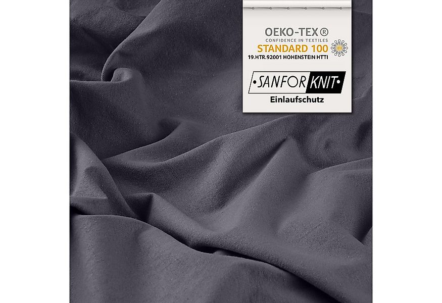 STUDIO Spannbettlaken Basic, viele Größen, 100% gekämmte Baumwolle, Jersey, günstig online kaufen