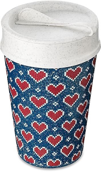 KOZIOL Thermobecher »ISO TO GO RED HEARTS«, (1 tlg.), doppelwandig, isolier günstig online kaufen