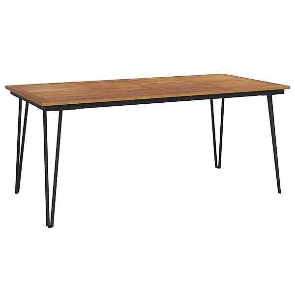 vidaXL Gartentisch Haarnadel-Tischbeine 180x90x75 cm Akazie Massivholz 3195 günstig online kaufen