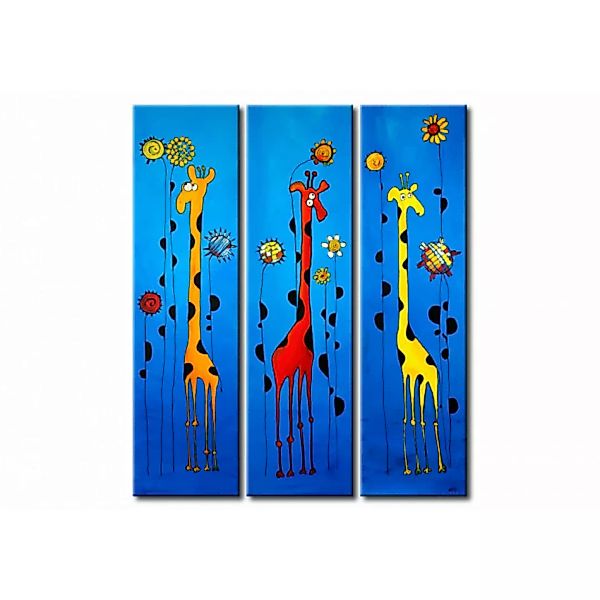 Wandbild Giraffen in Sonnenblumen XXL günstig online kaufen