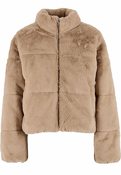 URBAN CLASSICS Winterjacke "Urban Classics Ladies Short Faux Fur Puffer Jac günstig online kaufen
