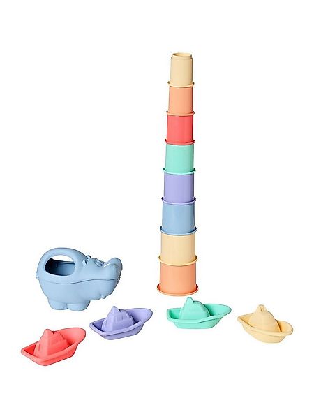 vertbaudet Badespielzeug 3er-Set Baby Badewannenspielzeug mit Turm, 3er-Pac günstig online kaufen