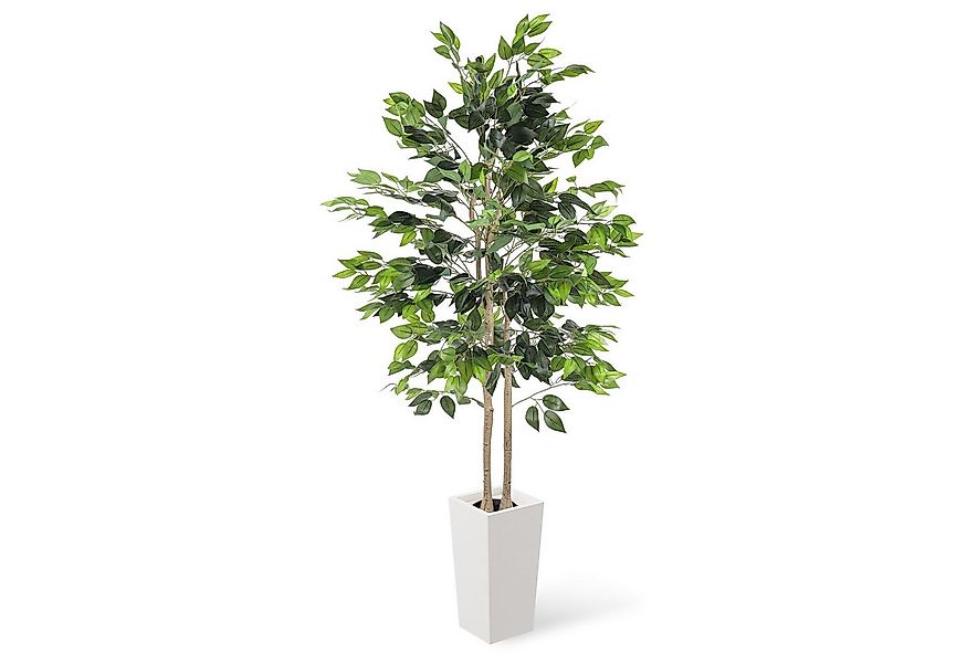 Kunstpflanze Künstliche Pflanzen Dracaena/ Ficus/ Bambus/ Olivenbaum, YOLEO günstig online kaufen